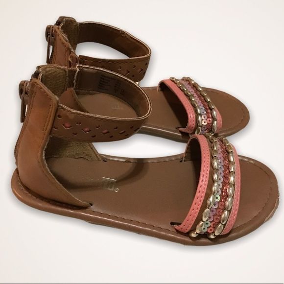 🌺 SMART FIT Sequin Beaded Gladiator Sandals - Picture 1 of 6